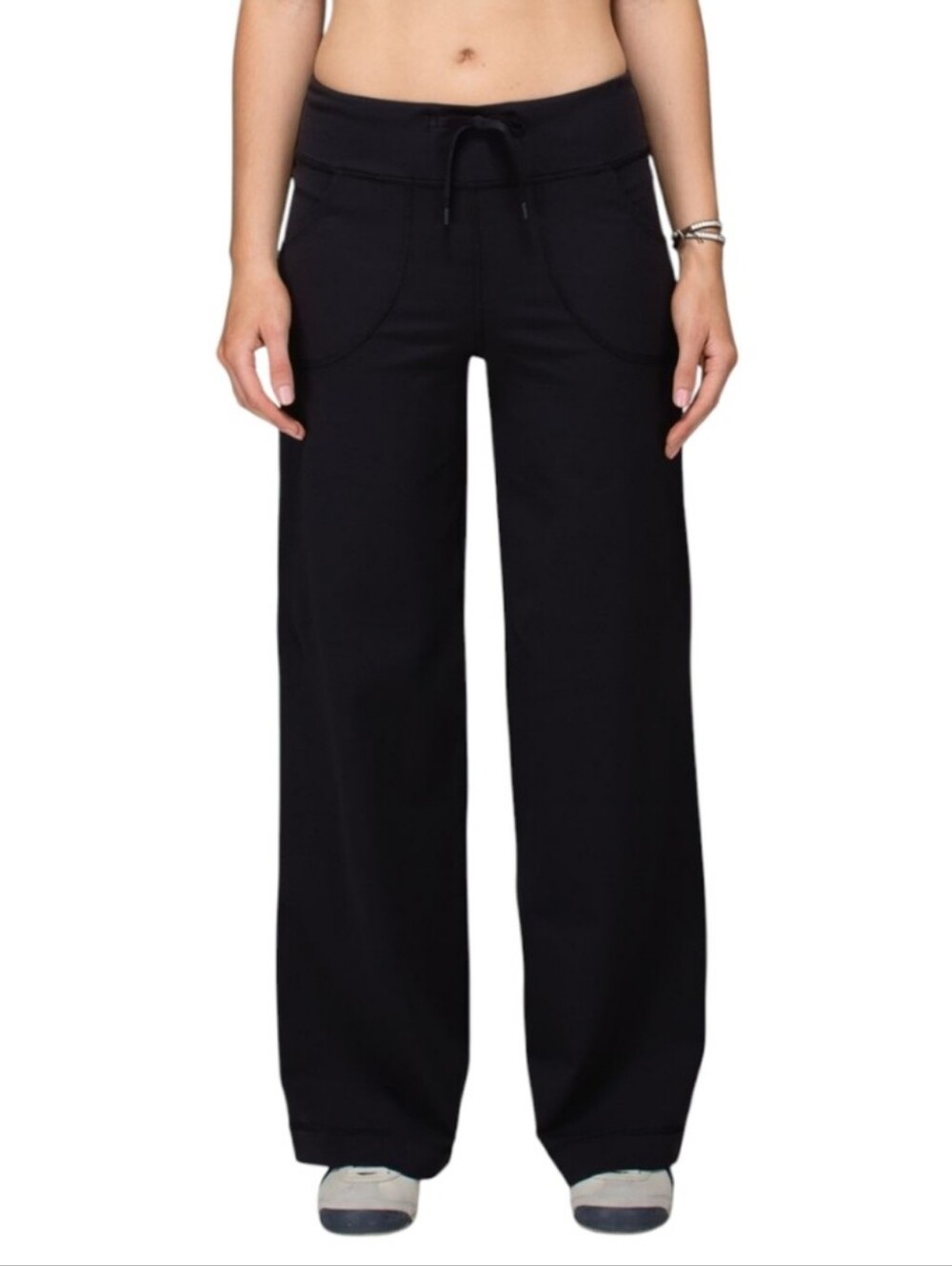 Lululemon Still Pant Regular Women 6 Black Wide Leg High Rise